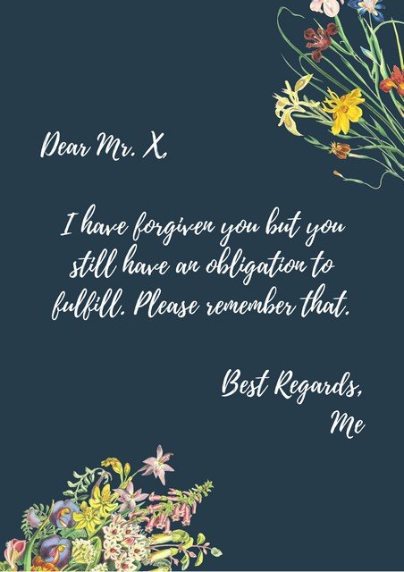 letter of forgiveness